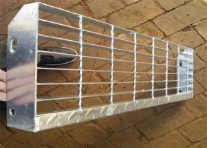 Quality Nosing Steel Stair Treads Grating / Steel Grating Platform Slip Resistance wholesale