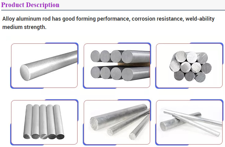 Mill Finish 6061 6063 Aluminium Billet Hardness 110 Aluminum Round Bar