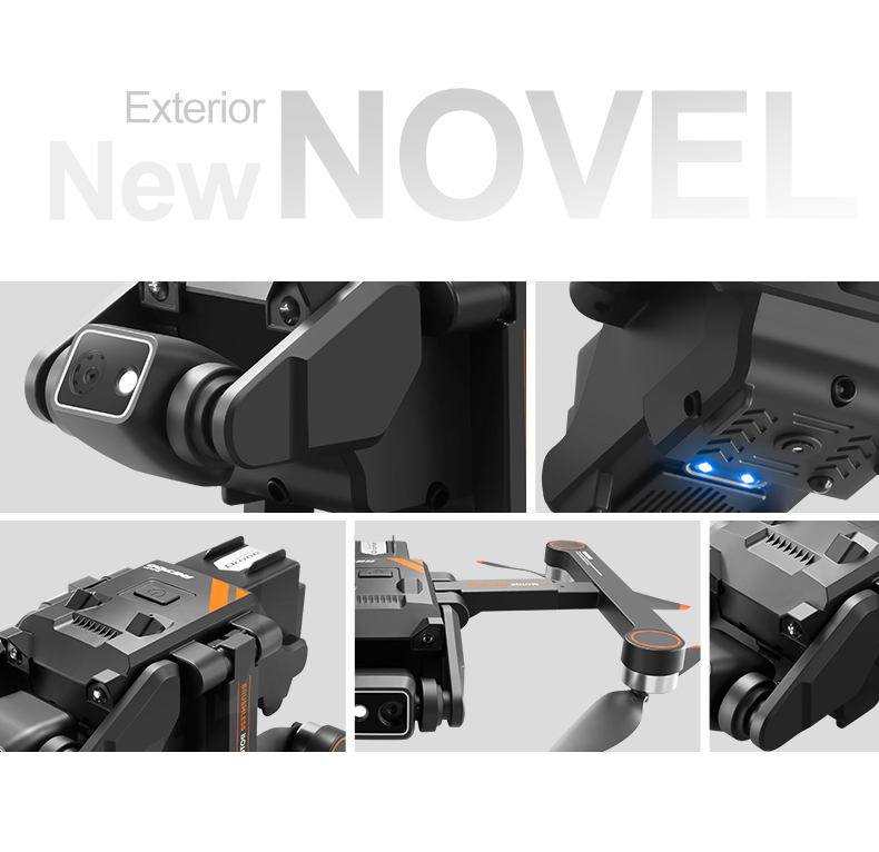 High Hold RC Quadcopter with 4K HD Camera and FPV Foldable Design 100m Remote Control Distance 3.7V 1800mAh Battery