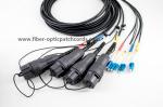 Outdoor UL94-V0 Fiber Optic Patch Cord Fullaxs LC To LC 8Core Single Mode 8fiber