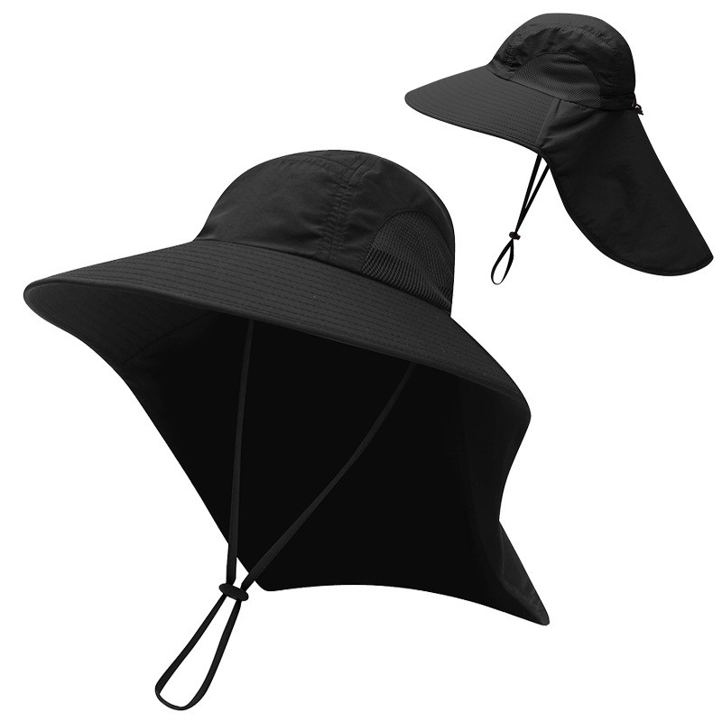 New Outdoor Fisherman Hat for Men Women Summer Neck Protection Visor Cap Anti UV Breathable Fishing Safari Hat
