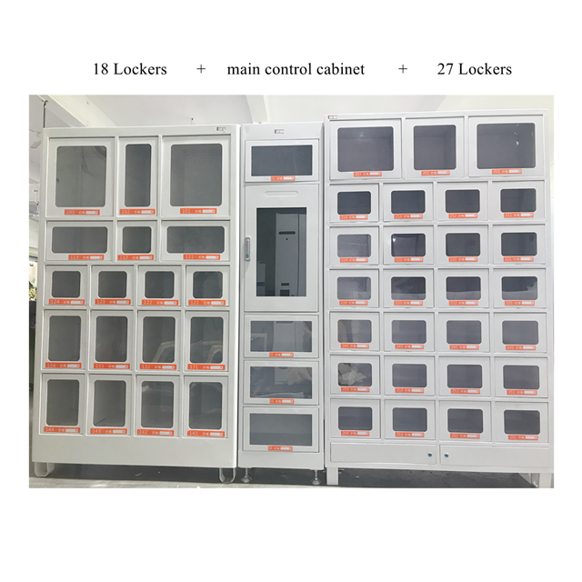 Self Service Automatic Locker Vending Machine With 4℃ Cooling Refrigeration