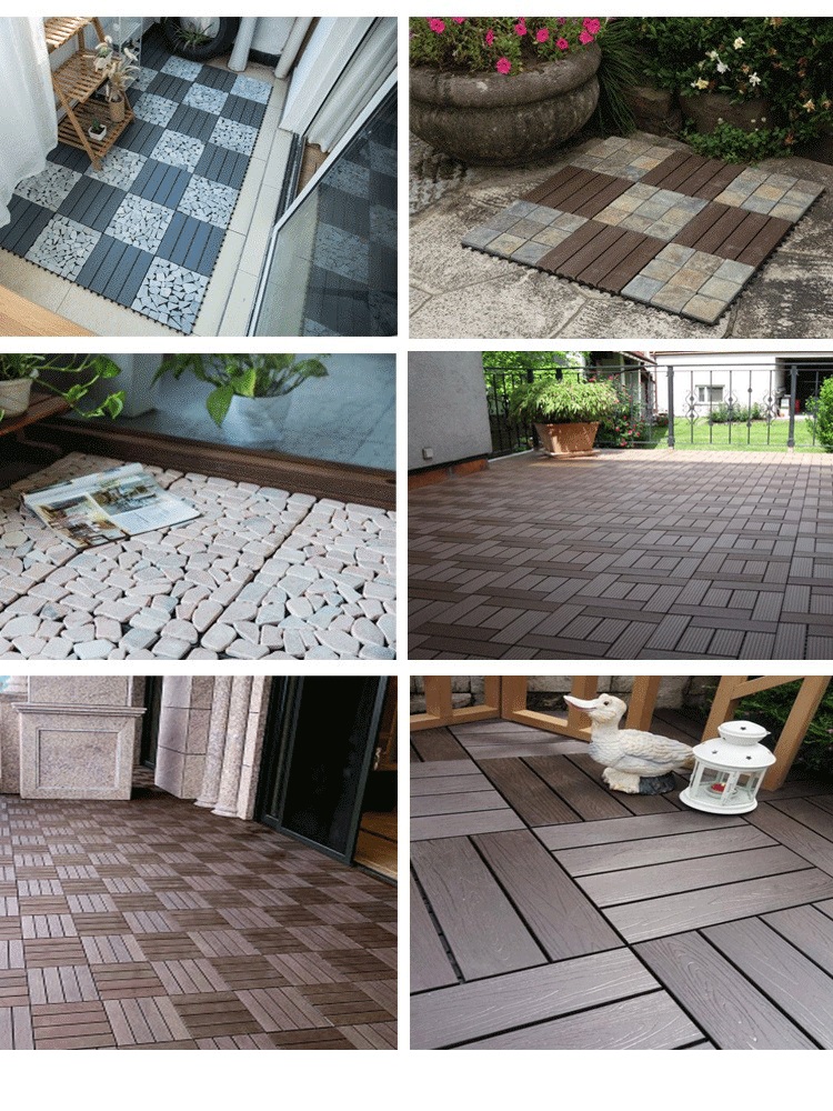 Interlocking Faux Grass Tiles for Artificial Grass Turf Size 300x300x22/25mm Drainage