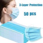 3 Ply Antibacterial Face Mask Non Woven Disposable Gas Mask For Health