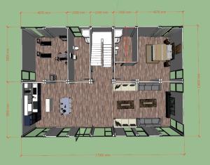 Quality Flat Roof Modular 2 Bedroom Container House High Durability wholesale