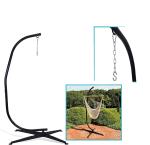 260KGS Weight Capacity Metal C Style Type Frame Hammock Chair Stand for Outdoor