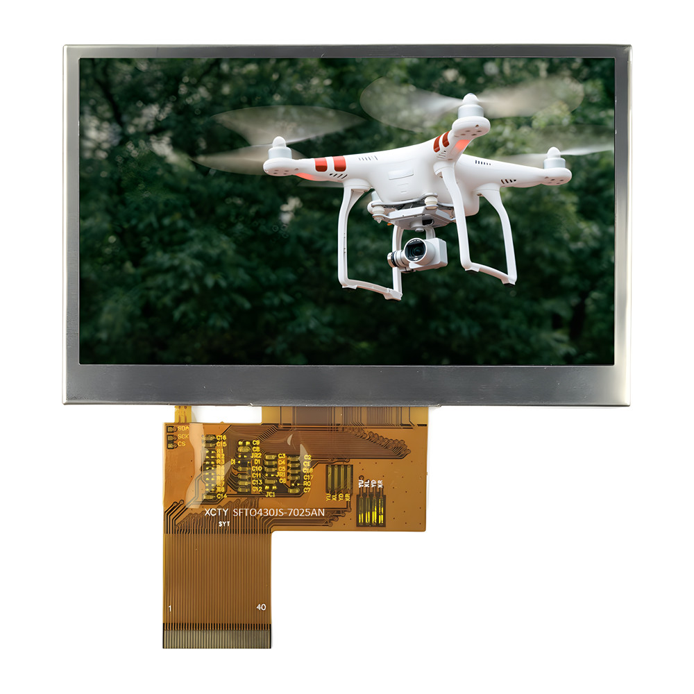 4.3 Inch IPS TFT LCD 480*272 Pixel 262K Full Color Display ST7283 Driver IC