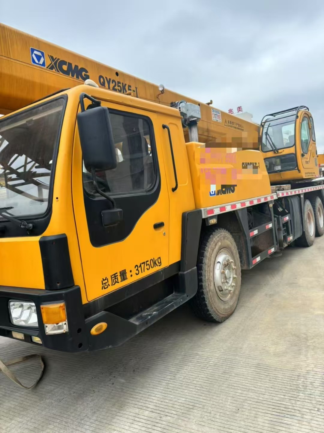 XCMG QY25K5-1 25Ton Used Mobile Truck Crane Maximum Lifting Height 39.5m