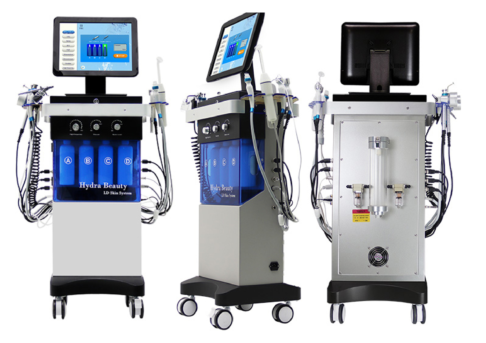 5Mhz RF Frequency Skin Lifting Oxygen Injection Hydra Microdermabrasion Beauty Machine