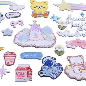 Quality custom China sequin patch woven patch rubber patch wholesale