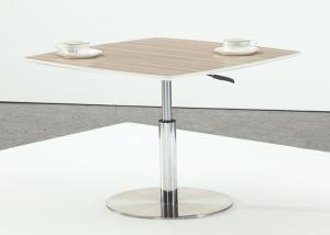 Quality Eco Friendly Modern Bar Table , Side Coffee Tables On Stainless Steel Base wholesale