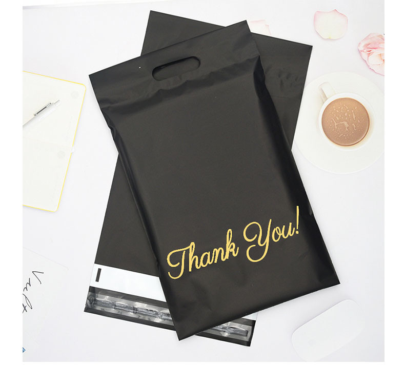 Customizable Biodegradable Custom Printed Poly Shipping Bags With Handles Waterproof
