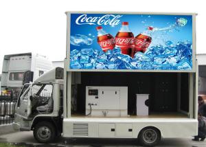 Quality 3G / WiFi Control Truck Mounted LED Screen , 8mm Mobile Advertising Trucks wholesale