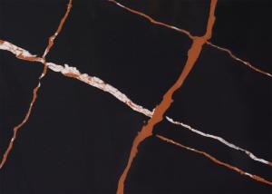 Quality Kitchen Countertop Calacatta Quartz Stone Chemical Resistant 6.5 Mohz Hardness wholesale