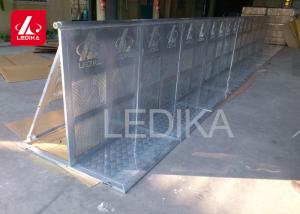 China Stable Stage Metal Crowd Control Barriers Heavy Duty Interlocking Coated on sale