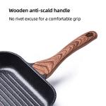 High Quality Gas Stove Griddle Aluminium Black Grill Pans Nonstick Steak Frying