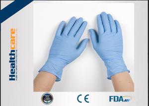 Quality Grade A Blue Nitrile Medical Grade Exam Disposable Gloves One Time Powder Free wholesale