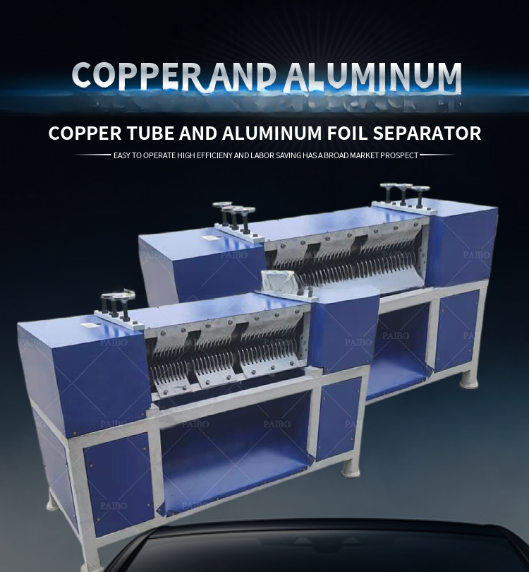 Radiator Copper And Aluminum Separating Machine Function Radiator Recycling Machine