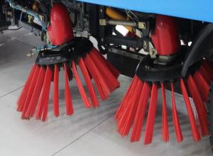 Quality 350mm Length Red Nylon Bristle Airport Runway Road Sweeper Strip Brush wholesale