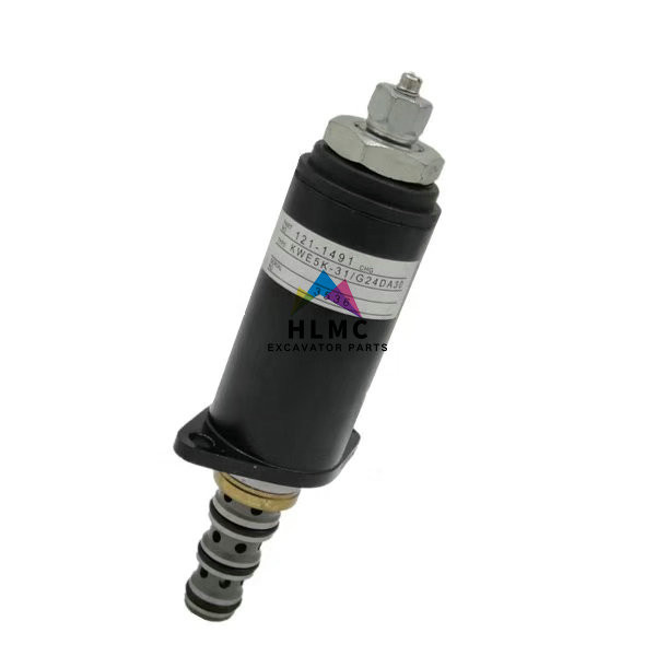Excavator Replacement Parts KT320B/C Protective Lock Solenoid Valve 121-1491 KWE5K-31/G24D For 320B 320C