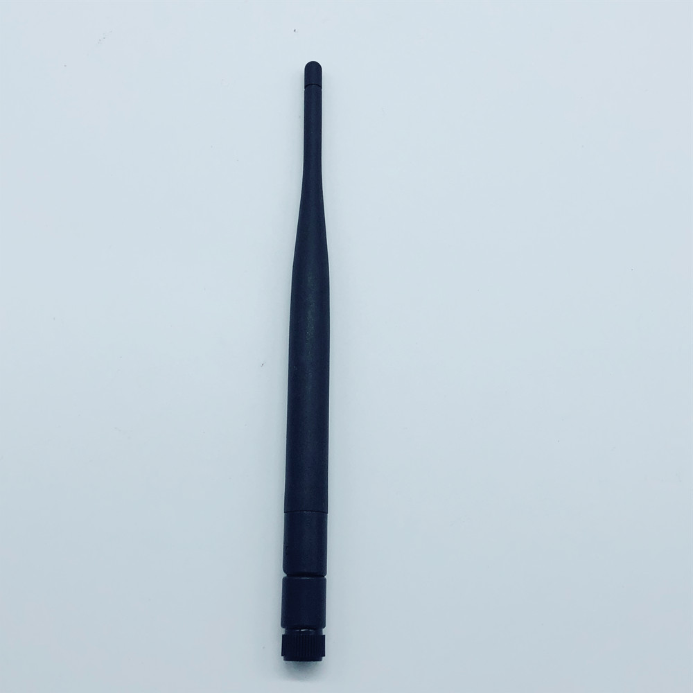 Straight Dual Band Rubber Duck Wireless Omni Antenna 10km Range For Wifi Router