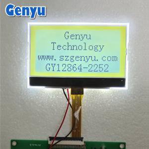 Quality 2.48 Inch Graphic LCD Display 128x64 Pixels STN Yellow-green with White Backlight wholesale