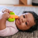 MHC Silicone Baby Teether , Carrot Children Silicone Toys Custom