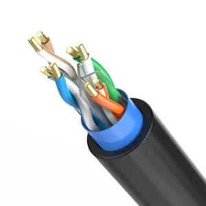 Quality SFTP CAT6 Ethernet Cable - 23AWG Solid 100m Max Distance PE+PVC Jacket for Outdoor Use wholesale