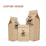 Topline 50-200Mic Kraft Paper Packaging Bags Biodegradable Stand Up Pouches
