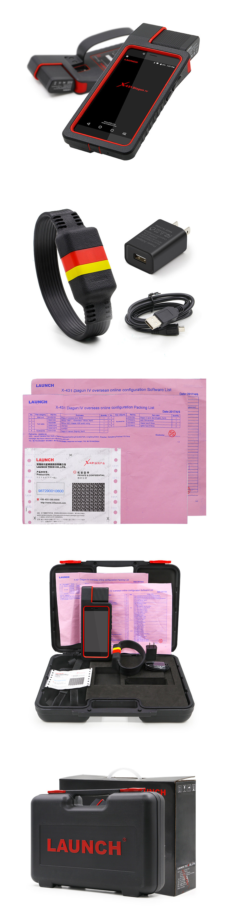 LAUNCH X431 Diagun IV Full ECU Diagnostic Tool Support Bluetooth/Wifi X-431 Diagun IV Scanner good than diagun iii/3 as