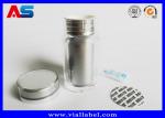 60 Tablets Pharmacy Small Pill Vials SGS certified With Childrenproof Plastic