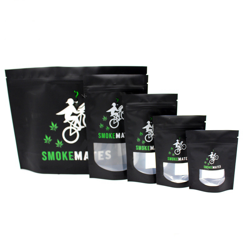 OEM Smell Proof Zipper Bags Herb Flower Seed Weed Packaging Plastic Stand Up Pouch
