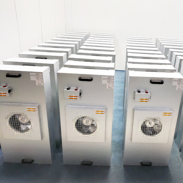 Galvalume Casing HEPA FFU Fan Filter Unit For Cleanroom Ceiling, with low noise AC motor