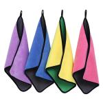 Plain 30x40cm Square Car Detailing Microfiber Cloths