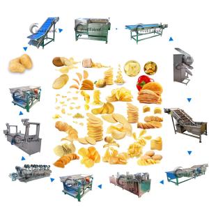 Quality Lays Cassava French Crisp Automatic Snacks Making Machine 1000kg/hr wholesale