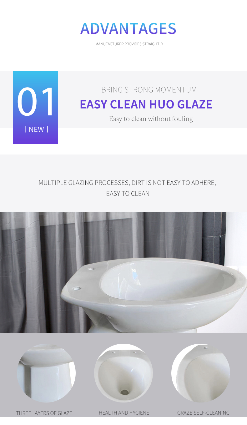 1 Piece gravity flush toilet Set Sanitary Ware Philippine large size