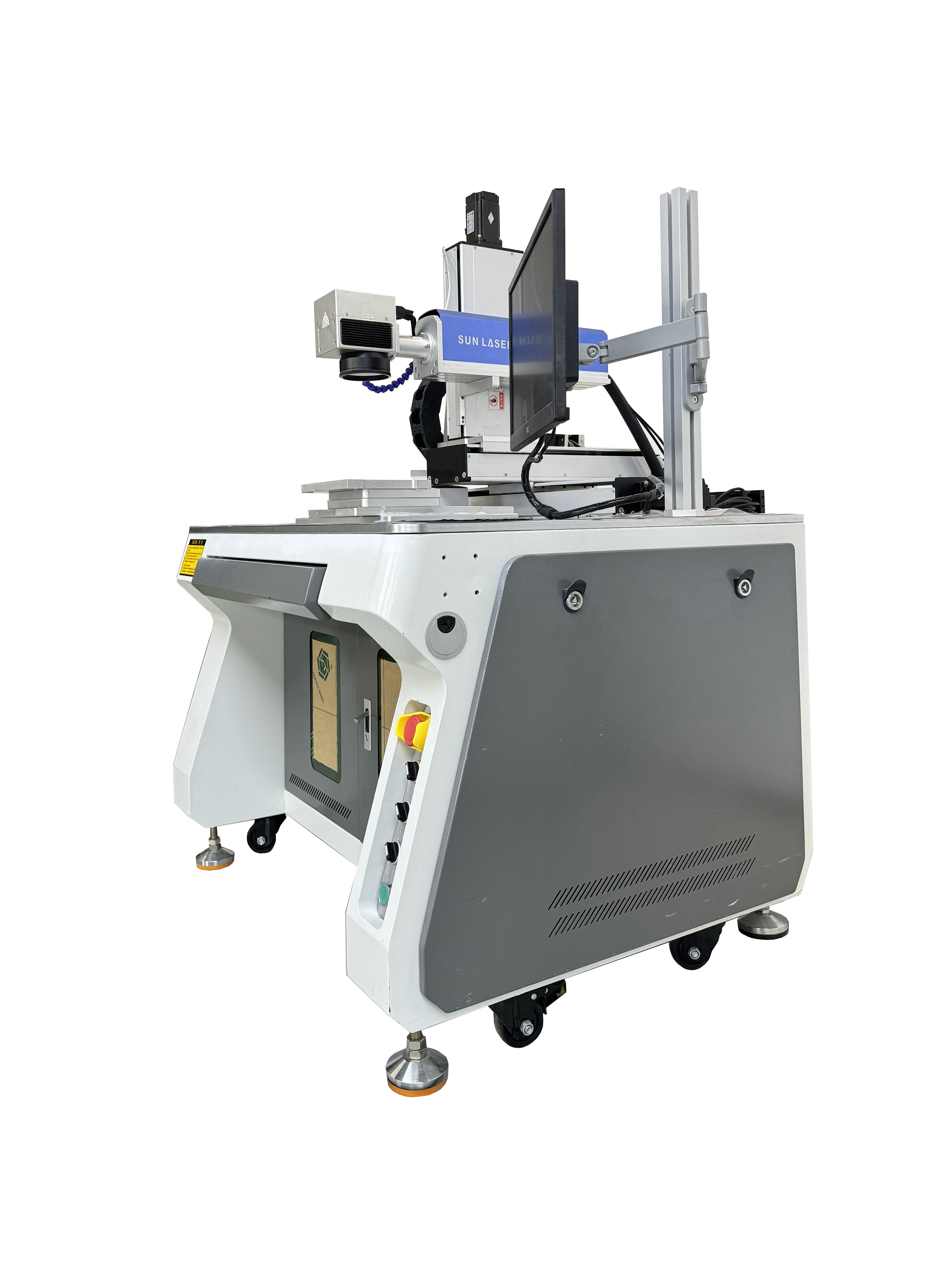 Customized Lithium Ion Batteries Sensor Seal Welding Uv Fiber Laser Engraver For Metal