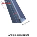 Powder coated aluminium brushed oval profile extrusion for shower room
