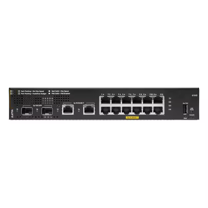48 Ports Customized Mountable Class 4 Poe 4sfp 370w Switch Gigabit Ethernet Network JL675A 6100 Series Ethernet Switch