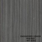 Man Made Walnut Wood Veneer Grey Color Straight Grain 2500-3050mm Length