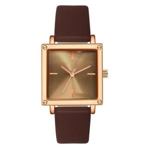 Quality Leather / Mesh Strap Women Quartz Wrist Watch 30M Life Waterproof Square Non Scale Dial wholesale