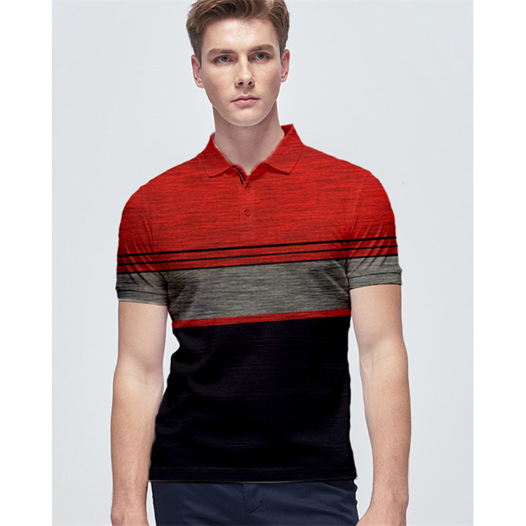 Sweat-Absorbent And Crisp And Stylish Striped Knit Fabric For Polo Shirt