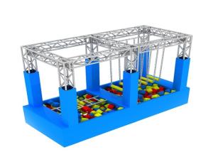 Quality American Inflatable Sports Games / Kids Game Ninja Warrior Obstacle Course Trampoline wholesale