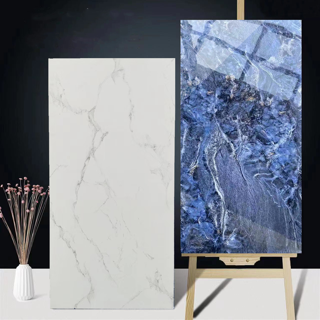 Stone Imitation Texture Glazed Bathroom Floor Tiles for Non Slip Home Decoration