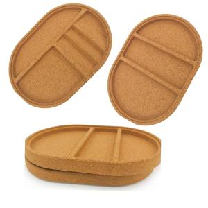Quality Cork Desk Tray Set Storage Cork Accessory Tray Box Storing Jewelry wholesale