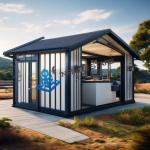 Beautiful Camping Prefabricated Steel Structure House Customized Convenient