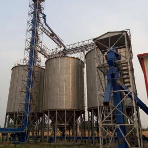 Quality Hopper Bottom Steel Grain Bin High Galvanized Steel 500t 1000t 1500t wholesale