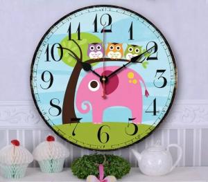 Quality brief owls Europe mounted decorative Wooden digital wall clock for meeting room wholesale