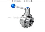 DONJOY quality sanitary stainless steel 304 / 316L DN 50 Butterfly Valves Single