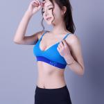 Lady sports Yoga bra, fitting design, stretch weave. XLBR033 woman sports wear.